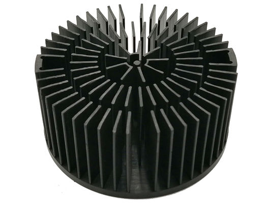 El negro anodizó el disipador de calor de aluminio forjado frío AL1070 a prueba de herrumbre