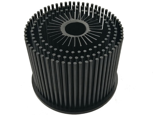 tratamiento superficial de anodización de 110x80m m Pin Fin Forged Heat Sink