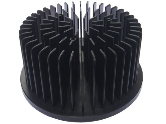 140m m LED forjaron el radiador del disipador de calor que anodizaba el tratamiento superficial negro