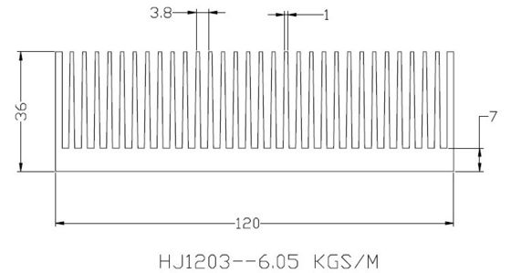 Anodizado en negro anticorrosivo del disipador de calor del radiador del agua de AL6063 T5