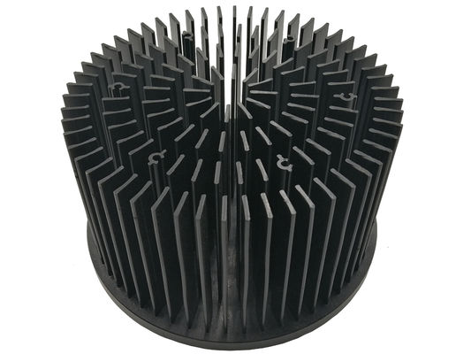 Disipador de calor que forja frío a prueba de herrumbre, disipador de calor anodizado negro estable