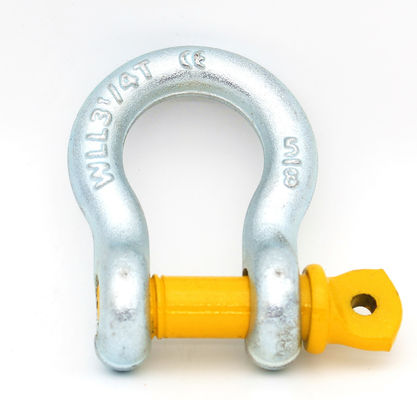 El acero de aleación forjó el tornillo Pin Bow Shackle, galvanizó los grillos de elevación resistentes